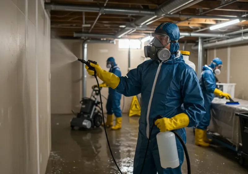 Basement Sanitization and Antimicrobial Treatment process in Franklin, TX
